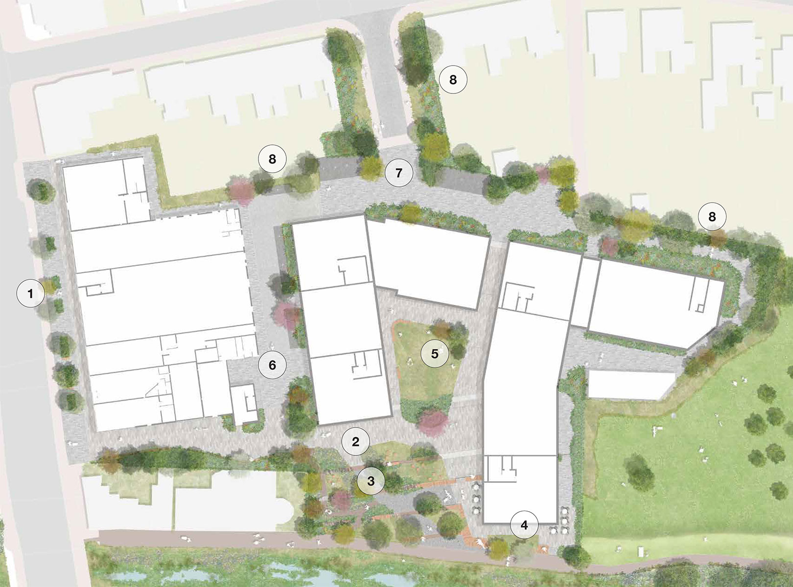 Developing site masterplan